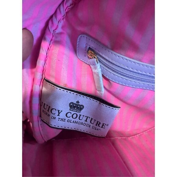 Vintage y2k purple peace velour juicy couture backpack NWT main image 8